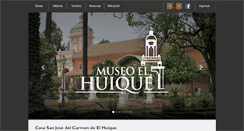 Desktop Screenshot of museoelhuique.cl