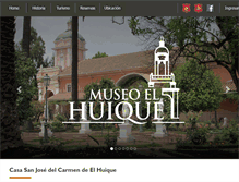 Tablet Screenshot of museoelhuique.cl